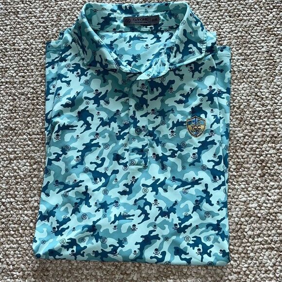 G/FORE | Shirts | Gfore Poloshirt Mens Icon Camo Tech Mapped Monsoon ...